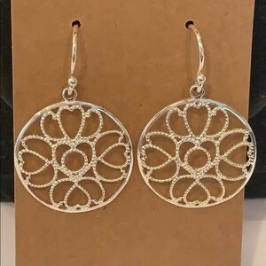 💐5/25 Signed Erin dangle open work silver